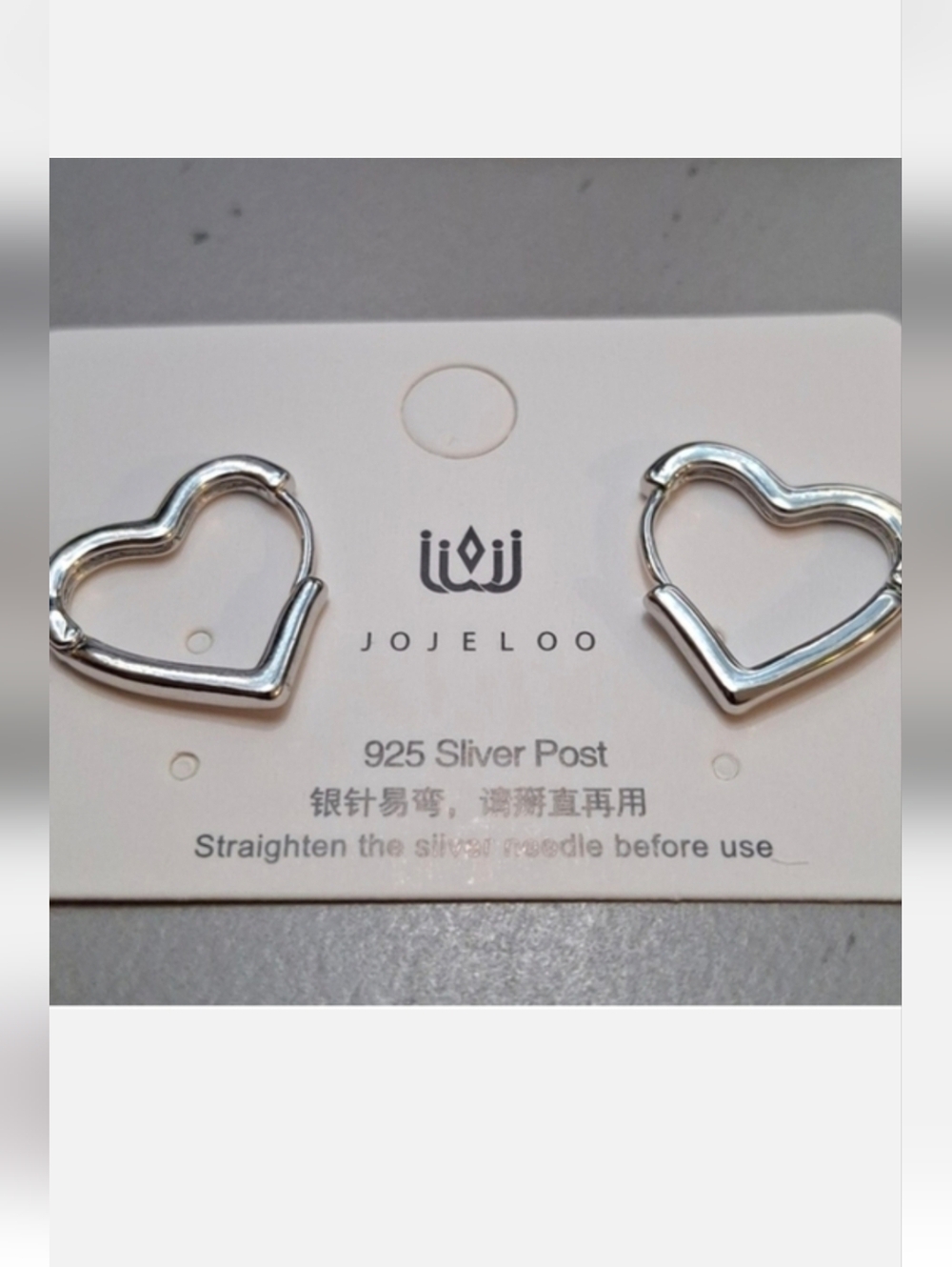 Silver Heart Earrings